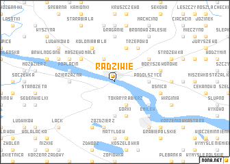 map of Radziwie