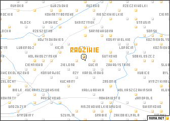 map of Radziwie