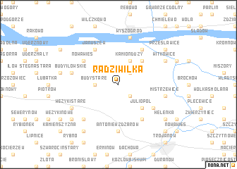 map of Radziwiłka