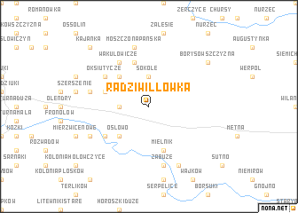 map of Radziwiłłówka