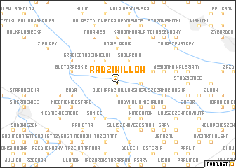 map of Radziwiłłów