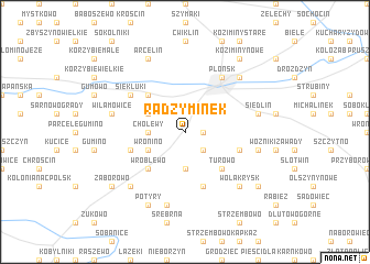 map of Radzyminek