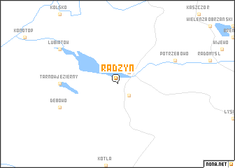 map of Radzyń