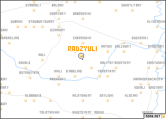 map of Radzyuli