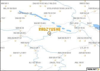 map of Radzyushe