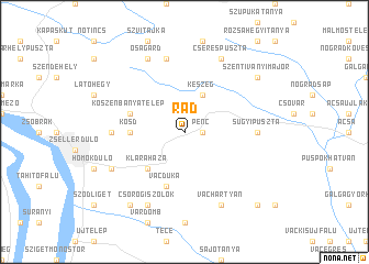 map of Rád