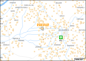 map of Rāepur