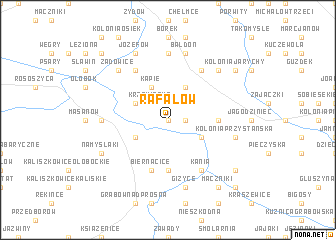 map of Rafałów