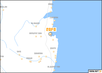 map of Rafā‘