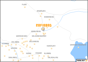 map of Rafī‘ābād