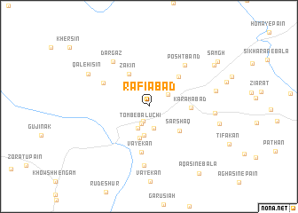 map of Rafī‘ābād