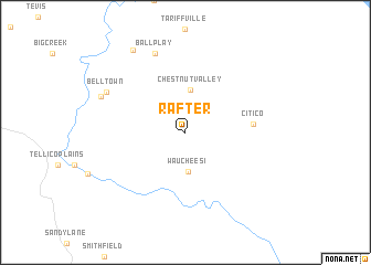 map of Rafter