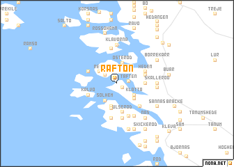 map of Raftön