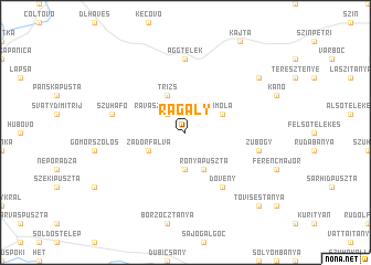 map of Ragály