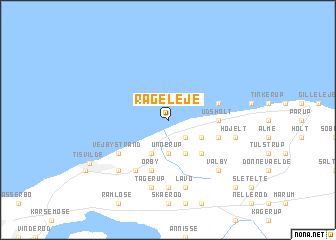 map of Rågeleje