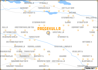 map of Räggekulla