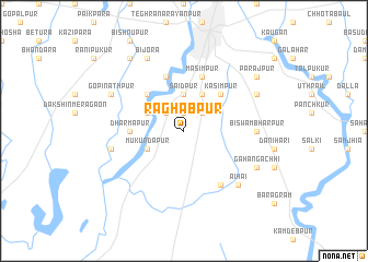 map of Rāghabpur