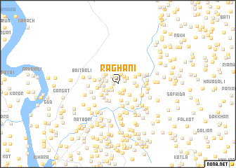 map of Rāghāni