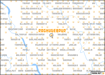 map of Rāghudebpur