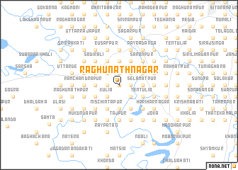 map of Raghunāthnagar