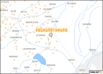 map of Raghunāthpura