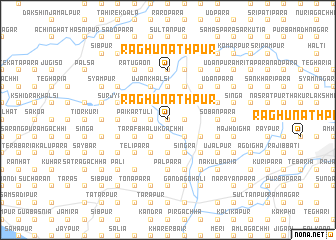 map of Raghunāthpur