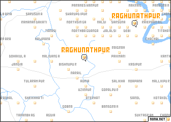 map of Raghunāthpur