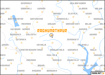map of Raghunāthpur