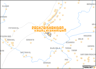 map of Raghzai Shahīdān