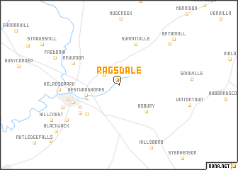 map of Ragsdale