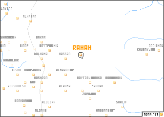 map of Rāḩah