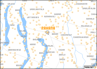 map of Rāhāna