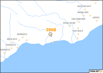 map of Raha