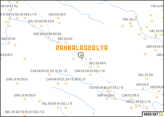 map of Rāh Balag-e‘Olyā