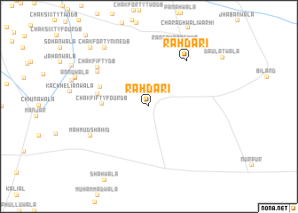 map of Rāhdāri