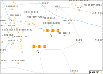 map of Rāhdāri