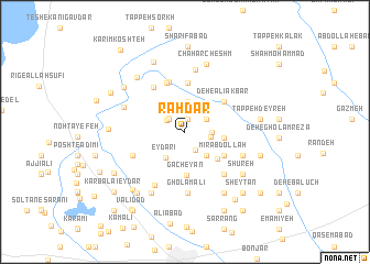 map of Rāhdār