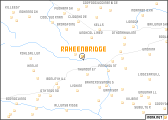 map of Raheen Bridge