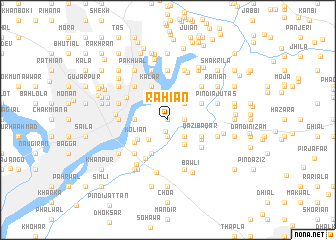 map of Rāhiān