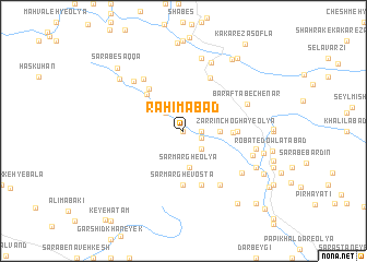 map of Raḩīmābād