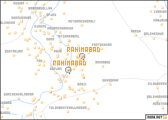 map of Raḩīmābād