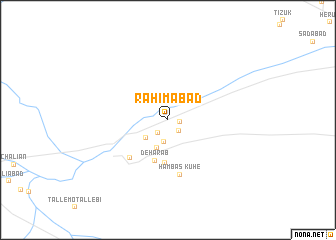 map of Raḩīmābād