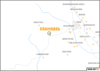 map of Raḩīmābād