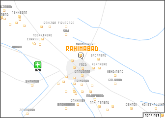 map of Raḩīmābād