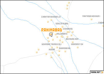 map of Raḩīmābād