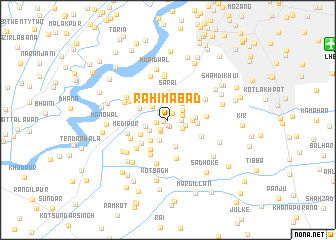 map of Rahīmābād