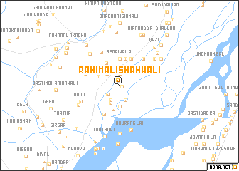 map of Rahīm Ali Shāhwāli