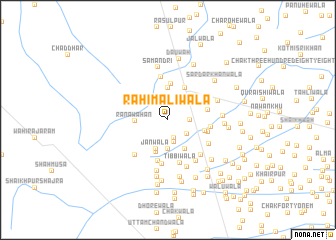 map of Rahīm Alīwāla