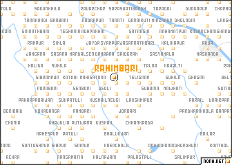 map of Rahimbāri