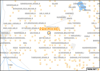 map of Rahīmi Khel